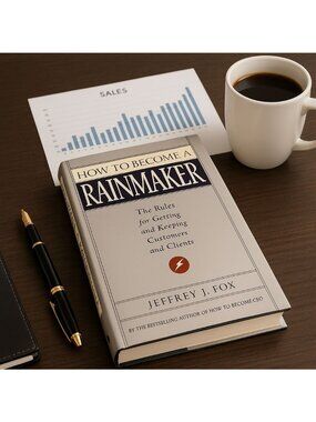 How to Become a Rainmaker Jeffrey J. Fox 2000 Hardcover Business Sales Book